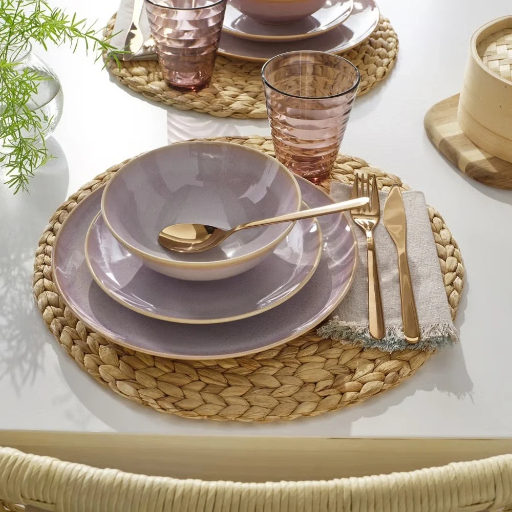Light Pink Plate Set of 2